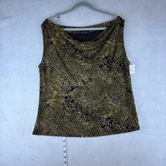 JC Penny Made in Heaven Cowl Neck Sleeveless Blouse Top Women’s 1X USA Acetate - Picture 1 of 13